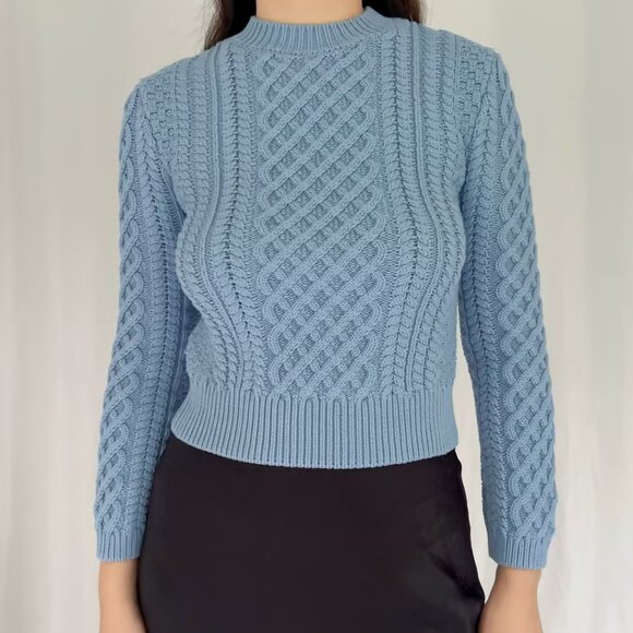 NWT Altuzarra Cabbie Sweater - Ash Blue in S - Picture 2 of 7